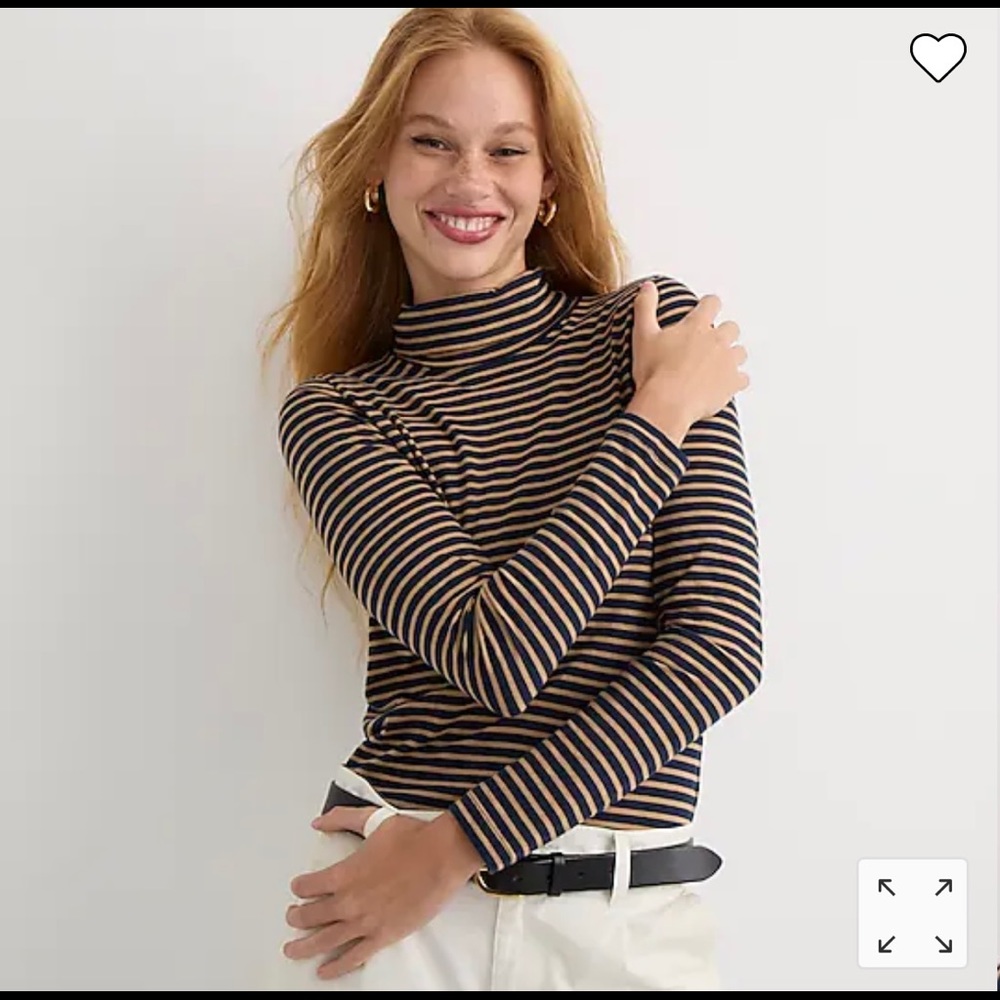 Jcrew Turtleneck brown and navy size S